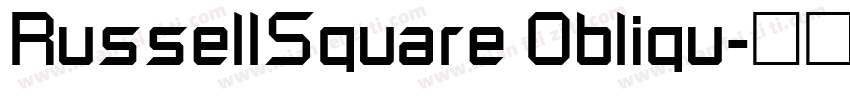 RussellSquare Obliqu字体转换